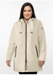 sheego Gro&szlig;e Gr&ouml;&szlig;en Parka wind- und wasserabweisend, sand, Gr&ouml;&szlig;e 48 - Damen