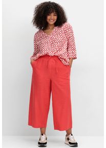 sheego Gro&szlig;e Gr&ouml;&szlig;en Tunika mit 3/4-Arm, hummer-gemustert, Gr&ouml;&szlig;e 48 - Damen