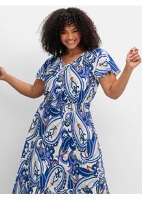 sheego by Joe Browns sheego Gro&szlig;e Gr&ouml;&szlig;en Maxikleid mit Paisleyprint, offwhite-gemustert, Gr&ouml;&szlig;e 56 - Damen