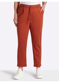 sheego Gro&szlig;e Gr&ouml;&szlig;en Jogg Pants in Interlock-Qualit&auml;t, rostrot, Gr&ouml;&szlig;e 54 - Damen