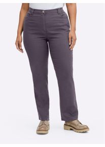 sheego Gro&szlig;e Gr&ouml;&szlig;en Stretch-Hose mit Nieten an den Taschen, lavendel, Gr&ouml;&szlig;e 27 - Damen