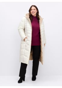sheego Gro&szlig;e Gr&ouml;&szlig;en Steppmantel mit Wende-Funktion, ecru-taupe, Gr&ouml;&szlig;e 50 - Damen