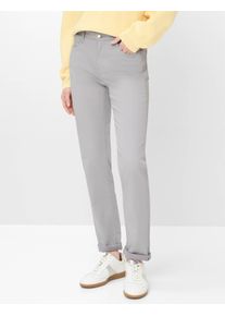 Brax Damen Five-Pocket-Hose Style MARY LIGHT GREY, hellgrau, Gr. 38K