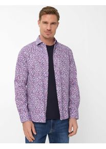 Brax Herren Hemd Style HAROLD magenta, lila, Gr. L