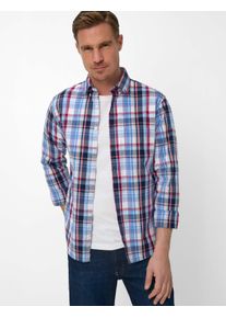 Brax Herren Karohemd Style DANIEL magenta, Rot, Gr. L