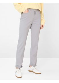 Brax Damen Five-Pocket-Hose Style CAROLA LIGHT GREY, hellgrau, Gr. 36