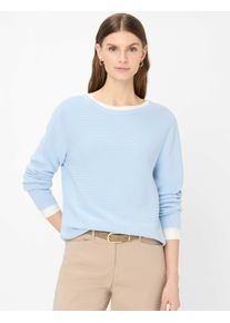 Brax Damen Strickpullover Style LESLEY vintage blue, hellblau, Gr. 42