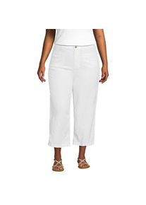 LANDS' END 7/8-Hose aus Leinen, Damen,  Wei&szlig;, by Lands' End