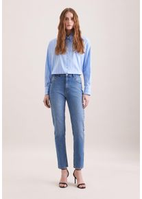 5-Pocket-Jeans Seidensticker, Damen, Gr. 46, Normalgr&ouml;&szlig;en, blau, 99% Baumwolle, 1% Elasthan, unifarben, Jeans 5-Pocket-Jeans