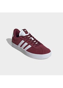 Sneaker adidas Sportswear "VL COURT 3.0", Herren, Gr. 42,5, rot (shadow rot, ftwr wei&szlig;, shadow rot), Leder, Synthetik, Schuhe Sneaker, inspiriert vom Design des adidas samba