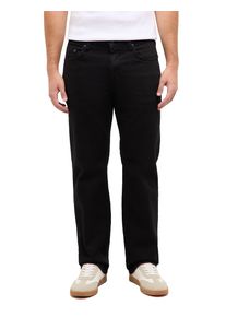 Straight-Jeans Mustang "Herren Style Big Sur Straight", Herren, Gr. 32, L&auml;nge 34, schwarz (940 schwarz), 99% Baumwolle, 1% Elasthan, straight fit, Jeans Straight-Jeans