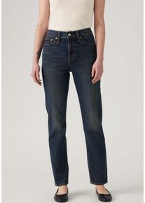 Levi's Slim-fit-Jeans LEVI'S "WEDGIE SLIM", Damen, Gr. 30, L&auml;nge 32, parallel life, Denim/Jeans, Obermaterial: 99% Baumwolle, 1% Elasthan, unifarben, slim fit lang, Jeans Slim-fit-Jeans, im Five-Pocket Style