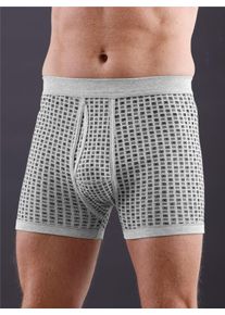 w&auml;schepur Schl&uuml;pfer W&Auml;SCHEPUR, Herren, Gr. 8, 2 Stk., grau (grau, bedruckt), 75% Baumwolle, 25% Polyester, Unterhosen Schl&uuml;pfer