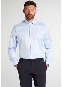 Langarmhemd Eterna "MODERN FIT", Damen, Gr. 48, Extra verl&auml;ngerter Arm, hellblau, Twill, 100% Baumwolle, tailliert, Manschette, Hemden Langarmhemd, NON IRON (b&uuml;gelfrei)
