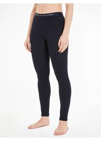 Leggings "LEGGING", Damen, Gr. XS (34), N-Gr, schwarz (desert, sky), Jersey, Obermaterial: 96% Baumwolle, 4% Elasthan, Tommy Hilfiger Underwear, unifarben, k&ouml;rpernah kn&ouml;chellang, Hosen Leggings, mit Tommy Hilfiger Logoschriftzug am Bund