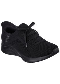 Slip-On Sneaker Skechers "ULTRA FLEX 3.0", Damen, Gr. 41, schwarz, Textil, Schuhe Slip-On Sneaker, Slipper, Freizeitschuh mit Slip Ins-Funktion f&uuml;r leichten Einschlupf, Topseller