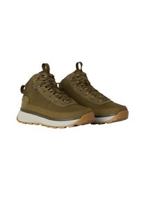 Winterstiefel The North Face "M BERGEN MID WP", Herren, Gr. 44, beige (sycamore, soapstone), Leder, Schuhe Winterstiefel, Winterschuhe, Winterboots, Snowboots, wasserdicht