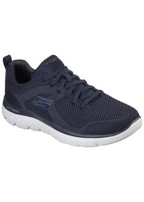 Sneaker Skechers "SUMMITS", Herren, Gr. 43, blau (navy), Textil, Schuhe Sneaker, mit gepolstertem Schaftrand, Freizeitschuh, Halbschuh, Schn&uuml;rschuh, Topseller