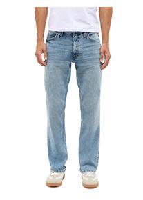 Straight-Jeans Mustang "Herren Style Tramper Straight", Herren, Gr. 46, L&auml;nge 30, blau (583 mittelblau), Denim/Jeans, 99% Baumwolle, 1% Elasthan, unifarben, straight fit, Jeans Straight-Jeans