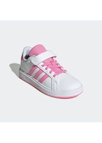 Sneaker adidas Sportswear "GRAND COURT 2.0 KIDS", M&auml;dchen, Gr. 34, ftwwht, blipnk, cschwarz, Synthetik, Textil, Schuhe Sneaker, mit Klettverschluss, f&uuml;r Kinder