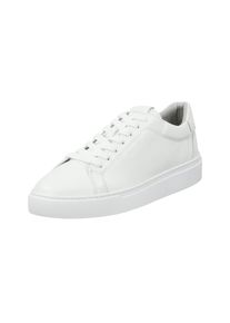 Sneaker Gant "Mc Julien", Herren, Gr. 48, wei&szlig;, wei&szlig;, Leder, unifarben, Schuhe Sneaker, Business Schn&uuml;rschuh, Retro Sneaker mit Lederinnensohle