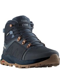 Wanderschuh Salomon "OUTCHILL THINSULATE&trade; CLIMASalomon&trade; WATERPROOF", Damen, Gr. 42,5, grau (carbon), Synthetik, Textil, Schuhe Wanderschuh, wasserdicht
