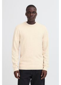 Strickpullover Blend "BHBRANKO CREW KNIT", Herren, Gr. S, crockery melange, Strick, Obermaterial: 60% Wolle, 40% Nylon, unifarben, regular fit normal, Rundhals, B&uuml;ndchen, Pullover Strickpullover, Wollmischung, regular fit