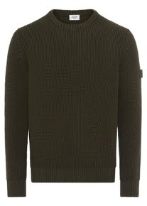 JOOP! Strickpullover JOOP JEANS "Harono", Herren, Gr. 3XL, dunkelgr&uuml;n, Strick, Obermaterial: 100% Baumwolle, clean, unifarben, regular fit normal, Rundhals, eingesetzt Rippstrickb&uuml;ndchen, Pullover Strickpullover, mit Rundhalsausschnitt