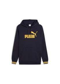 Kapuzensweatshirt Puma "UNITED HOODIE TR", Herren, Gr. S, blau (new navy), Sweatware, Obermaterial: 68% Baumwolle, 32% Polyester, bedruckt, regular fit normal, angesetztes B&uuml;ndchen, Sweatshirts Kapuzensweatshirt, mit verstellbarer Kapuze, mit K&auml;ngurutasche, sportlicher Stil