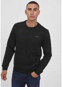 Sweatshirt Blend "BHDOWNTON CREW", Herren, Gr. L, blau (schwarz, navy), Sweatware, Obermaterial: 50% Baumwolle, 50% Polyester, unifarben, Basic, slim fit normal, Rundhals, B&uuml;ndchen, Sweatshirts Sweatshirt