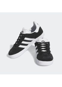 Sneaker adidas originals "GAZELLE", Damen, Gr. 28, schwarz-wei&szlig; (core schwarz, cloud wei&szlig;, gold metallic), Leder, Synthetik, Schuhe Sneaker, f&uuml;r Kinder