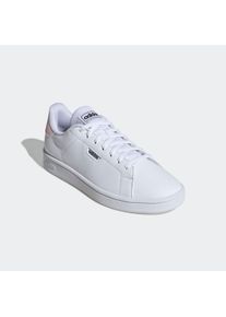 Sneaker adidas Sportswear "URBAN COURT", Damen, Gr. 38,5, wei&szlig; (cloud wei&szlig;, cloud wei&szlig;, clear pink), Synthetik, Schuhe Sneaker