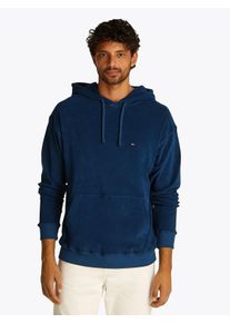 Kapuzensweatshirt Tommy Hilfiger "TERRY TOWELLING HOODIE", Herren, Gr. L, blau (night sky), Sweatware, Obermaterial: 100% Baumwolle, Rippb&uuml;ndchen, Sweatshirts Kapuzensweatshirt