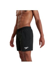 Badeshorts Speedo "Mens Essential 16" Watershort", Herren, Gr. S, N-Gr, schwarz, Obermaterial: 100% Polyamid. Futter: 100% Polyester, Badehosen Badeshorts, mit seitlichem Taschenentw&auml;sserungssystem
