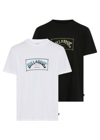 T-Shirt Billabong "SHORT SLEEVETEEPACKYM (AST)", Herren, Gr. S, schwarz, whit, Obermaterial: 100% Baumwolle, Shirts T-Shirt, sportlicher Stil, Kurzarm-Design, aus Baumwolle, zweiteiliges Set