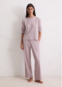 Marc O'Polo Longsleeve MARC O'POLO "Mix -n-Match", Damen, Gr. XS, mauve, Single Jersey, Obermaterial: 100% Baumwolle, bequem h&uuml;ftbedeckend, Rundhals, Shirts Longsleeve, Lange &Auml;rmel, Rundhalsausschnitt, Cotton, feminin