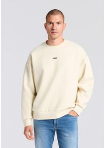 Sweatshirt BOSS Green "Stenson", Herren, Gr. XL, open wei&szlig;131, Sweatware, Obermaterial: 62% Baumwolle, 33% Polyester, 5% Elasthan, unifarben, oversize normal, Rundhals, B&uuml;ndchen, Sweatshirts Sweatshirt, oversize fit, Rundhalsausschnitt