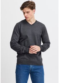 V-Ausschnitt-Pullover Blend "BHBRUTON V-neck", Herren, Gr. S, schwarz, Strick, Obermaterial: 100% Polyester, unifarben, regular fit normal, V-Ausschnitt, Rippb&uuml;ndchen, Pullover V-Ausschnitt-Pullover