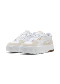 Sneaker Puma "KARMEN II IDOL BOLD ELEGANCE", Damen, Gr. 42, Puma wei&szlig;, Puma wei&szlig;, alpine snow, Leder, Schuhe Sneaker