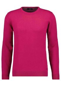 Rundhalspullover Ragman, Herren, Gr. 56, lila (purpur), Strick, 95% Baumwolle 5% Cashmere, Rundhals, Pullover Rundhalspullover