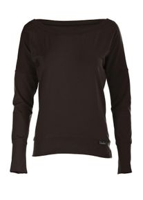 Oversize-Shirt WINSHAPE "Longsleeve WS2", Damen, Gr. M, schwarz, 90% Baumwolle, 10% Elasthan, U-Boot-Ausschnitt, Shirts Oversize-Shirt