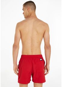 Badeshorts "SF MEDIUM DRAWSTRING", Herren, Gr. XXL (56), N-Gr, rot (primary, rot), Microfaser, Polyamid, Tommy Hilfiger Swimwear, unifarben, Badehosen Badeshorts, mit Tommy Hilfiger Markenlabel
