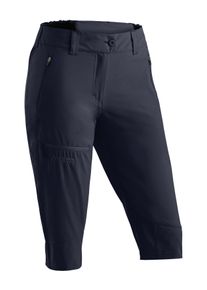 Outdoorhose Maier Sports "Lulaka Capri Loop", Herren, Gr. 46, Normalgr&ouml;&szlig;en, blau (dunkelblau), 100% Polyester, Hosen Outdoorhose, Damen Wanderhose, elastische Funktionshose mit 3 Taschen, Regular Fit