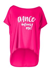 Oversize-Shirt WINSHAPE "MCT017", Damen, Gr. XL, pink (deep pink), 50% Modal, 50% Baumwolle, U-Boot-Ausschnitt, Shirts Oversize-Shirt, Ultra leicht