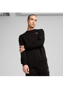 Langarmshirt Puma "ESS CREW FL", Herren, Gr. L, schwarz (Puma schwarz), Fleece, Obermaterial: 66% Baumwolle, 34% Polyester, unifarben, regular fit normal, Rundhals, Shirts Langarmshirt, Regular Fit, sportlicher Stil, Rundhalsausschnitt, gesticktes Logo