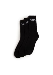 Sportsocken Vans "CLASSIC CREW", Damen, Gr. 38,5-42, schwarz, Obermaterial: 74% Baumwolle, 15% Nylon, 7% Polyester, 3% Elastodien, 1% Elasthan, Socken Sportsocken, f&uuml;r Erwachsene, sportlicher Stil, sechs Paar im Set, Topseller