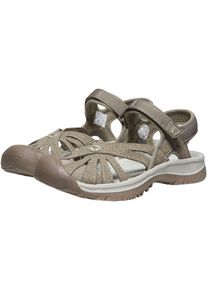 Sandale Keen "ROSE SANDAL", Damen, Gr. 39, beige (brindle, shitake), Synthetik, Schuhe Sandale
