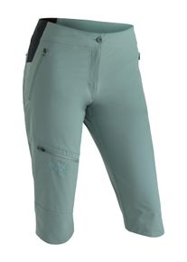 Outdoorhose Maier Sports "Inara slim Capri Vario", Herren, Gr. 46, Normalgr&ouml;&szlig;en, blau (mittelblau), 90% Polyamid, 10% Elasthan, Hosen Outdoorhose, Damen Wanderhose, elastische Funktionshose mit 4 Taschen, Slim Fit