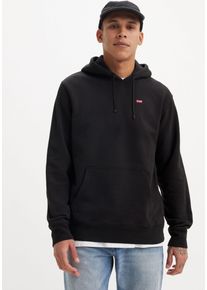 Levi's Kapuzensweatshirt LEVI'S "NEW ORIGINAL HOODIE", Herren, Gr. XL, schwarz, Sweatware, Obermaterial: 100% Baumwolle, normal h&uuml;ftbedeckend, Rundhals, eingesetzt Rippb&uuml;ndchen, Sweatshirts Kapuzensweatshirt, mit kleinem Batwing-Logo