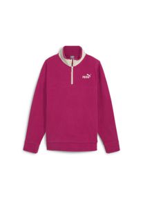 Langarmshirt Puma "ESS ELEVATED WINTERIZED HALF-ZIP MOCK NECK", Damen, Gr. M, lila (magenta gleam), Fleece, Obermaterial: 100% Polyester, comfort fit normal, Shirts Langarmshirt, Comfort Fit, mit Stehkragen, mit Rei&szlig;verschluss, mit K&auml;ngurutasche